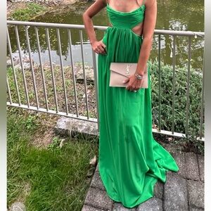 Sau Lee Green Maxi Dress